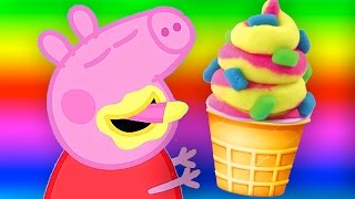 Play Doh Ice Cream Shop Maker Peppa Pig playset games playdough playdoh for Kids by disneyToyTrain screenshot 4