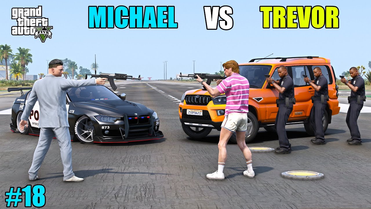 GTA 5 : MICHAEL VS TREVOR BIGGEST FIGHT EVER | GTA V #18 - YouTube