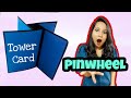 Pinwheel tower card tutorial   easy  ss craft mantra