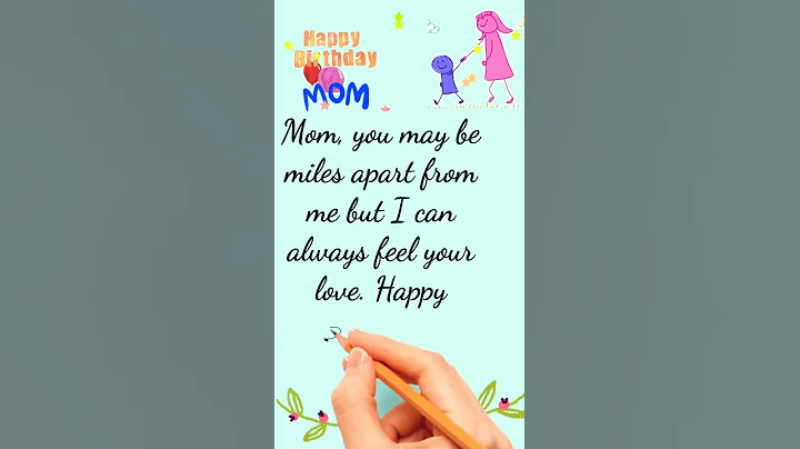Long Distance Happy Birthday Wishes For Mother / Mommy / Mom / Maa #shorts