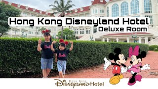 Hong Kong Disneyland Hotel Resorts deluxe room and explore the hotel