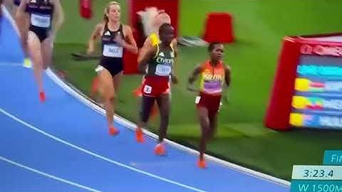 Faith Kipyegon wins gold@1500m women race+sets a new Olympic record finishing 3:51:29 minutes.