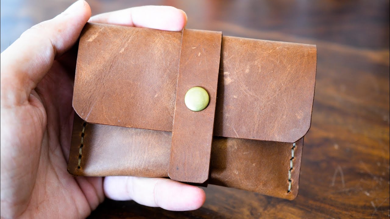 Strapped Medieval Style Leather Wallet - YouTube