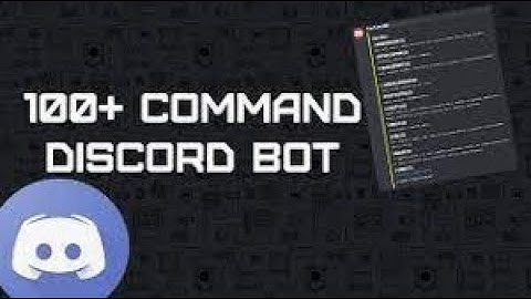 how to make 100+ commands discord bot without coding.
