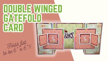 6x6 Double Winged Gatefold Card