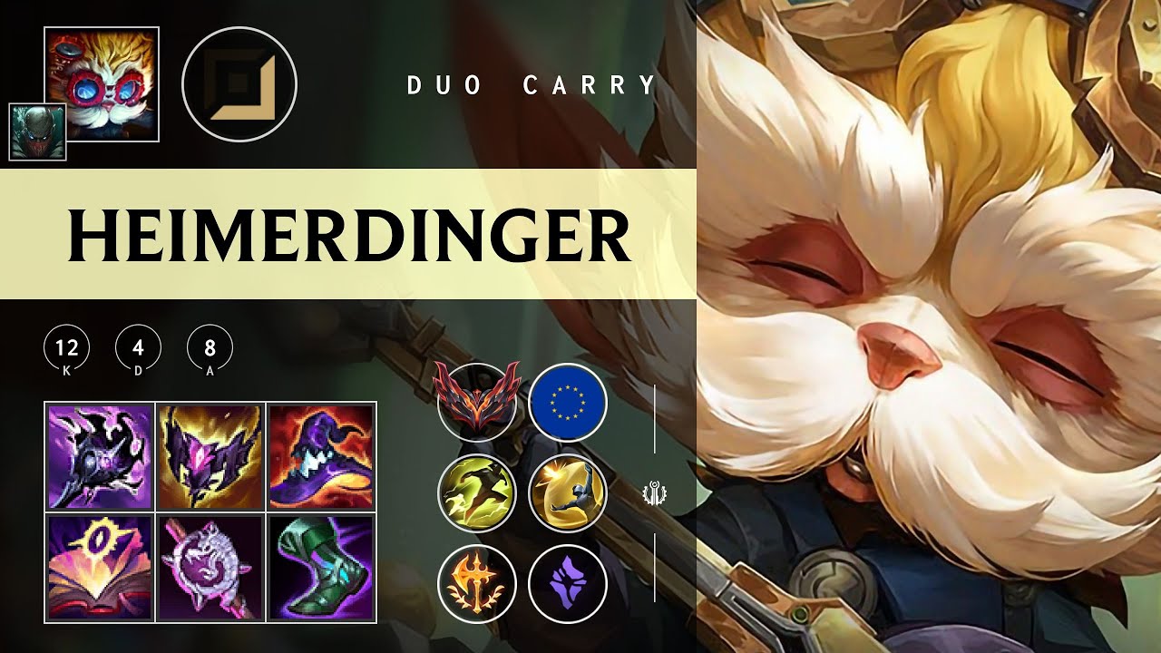 Heimerdinger Carry vs Twitch - EUW Grandmaster Patch 25.22