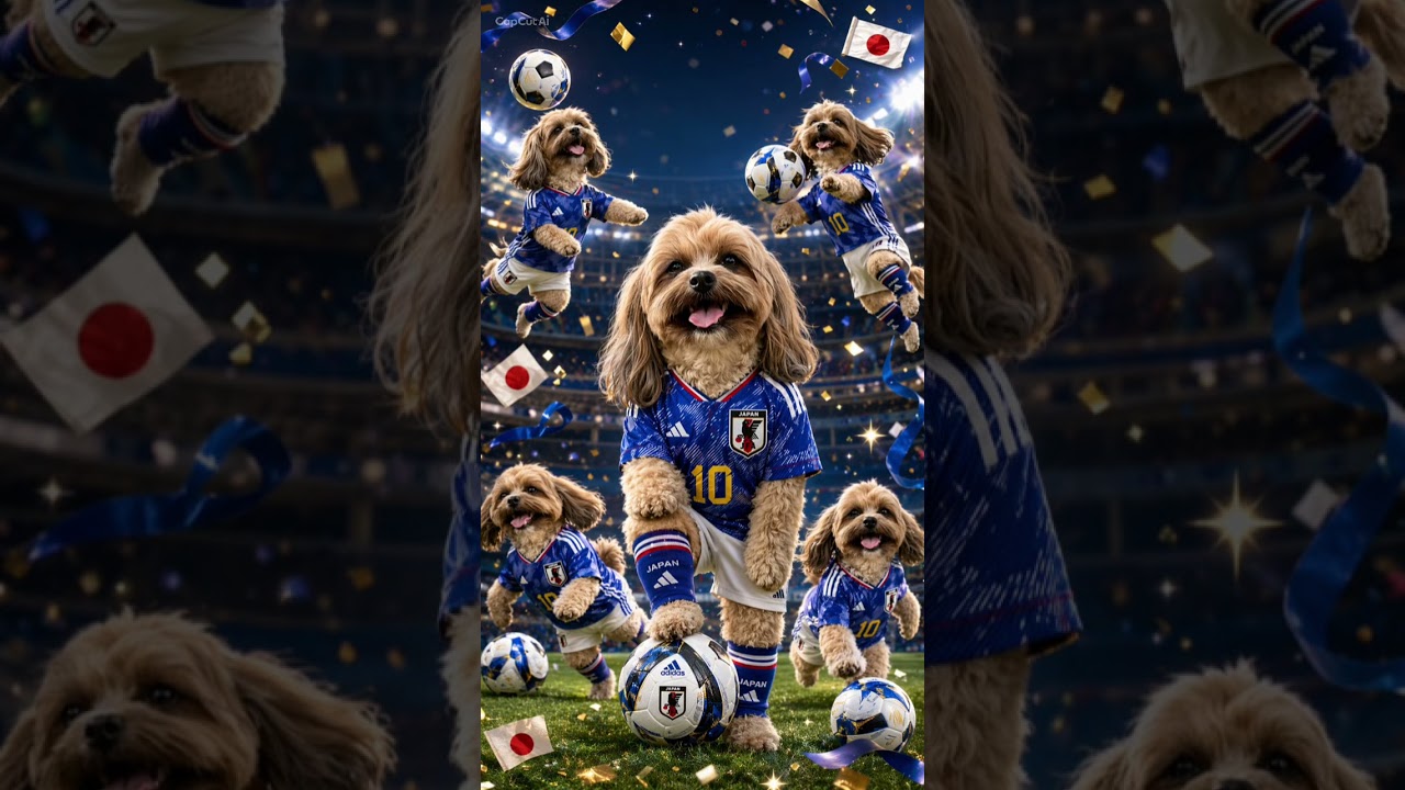 日本代表お疲れ様でした #シーズー #犬 #dog #ショート #shorts