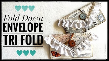 Envelope Tri Fold - Three Pockets and Three Tuck Spots