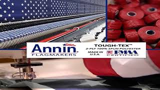 Annin Flagmakers Model 2710 American Flag Tough-Tex Polyester Flag, 3 x 5 Feet