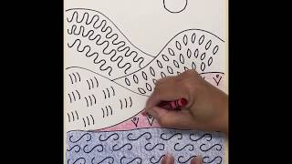 Art With Ms. E #1, Line Landscape