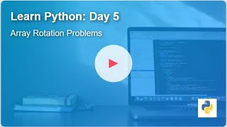LearnToCodeInPython: Day 5 - Array Rotation Problems (Rotate Array, Minimum in Rotated Sorted Array)