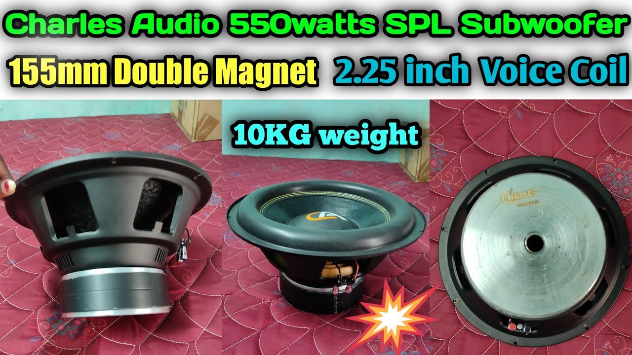 12 inch Charles Audio 550watts SPL 
