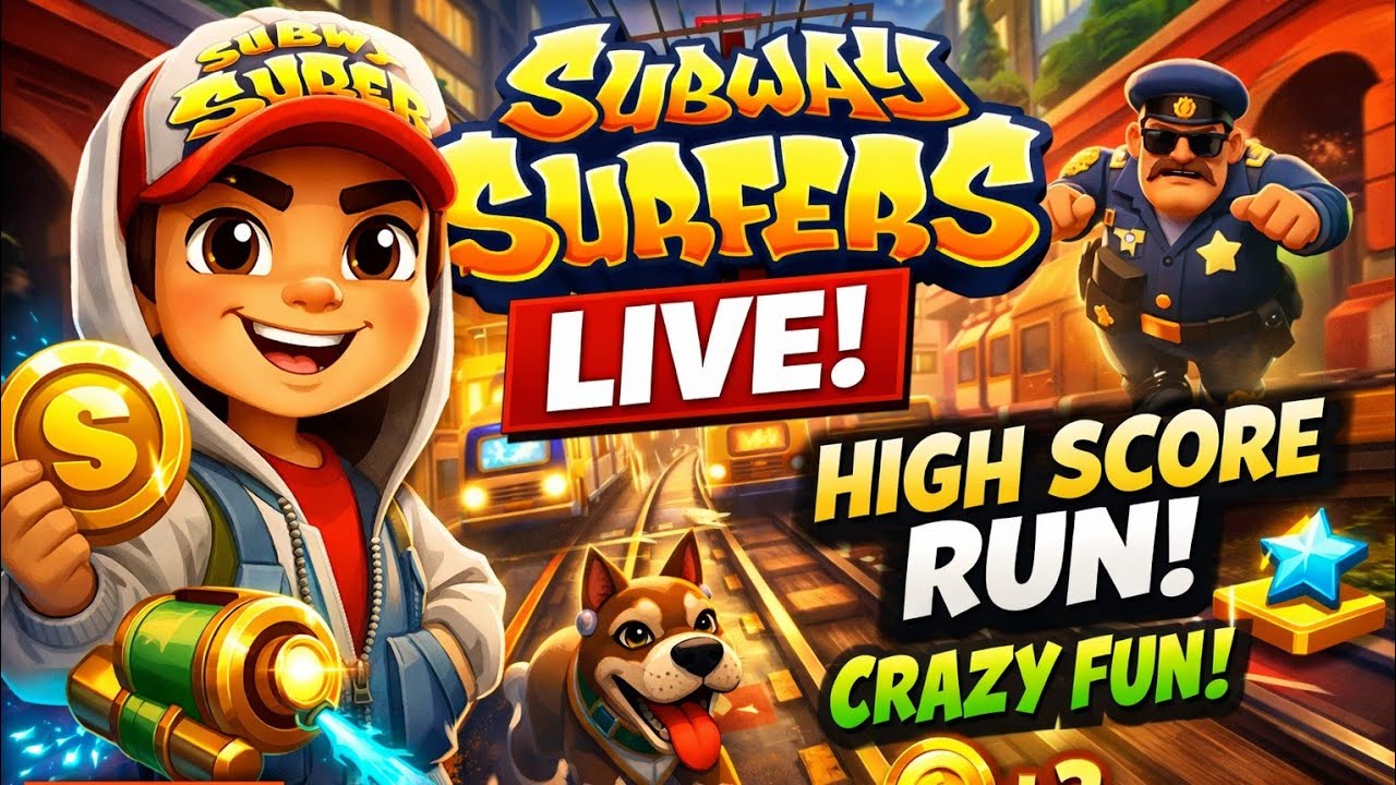 LIVE Playing Subway Surfers 😎 Can We Reach 1M Score?