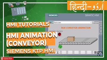 How to make Conveyor Animation in HMI with TIA Portal & WinCC - Siemens KTP HMI Lesson 13