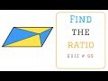 Math Puzzles with Answers in 60 seconds - Find the Ratio ?