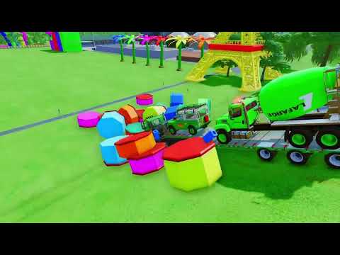 Amazing Blue Dump Truck Driving Through Color Maze! 🚛🌈 #mainananak #mainananaktok