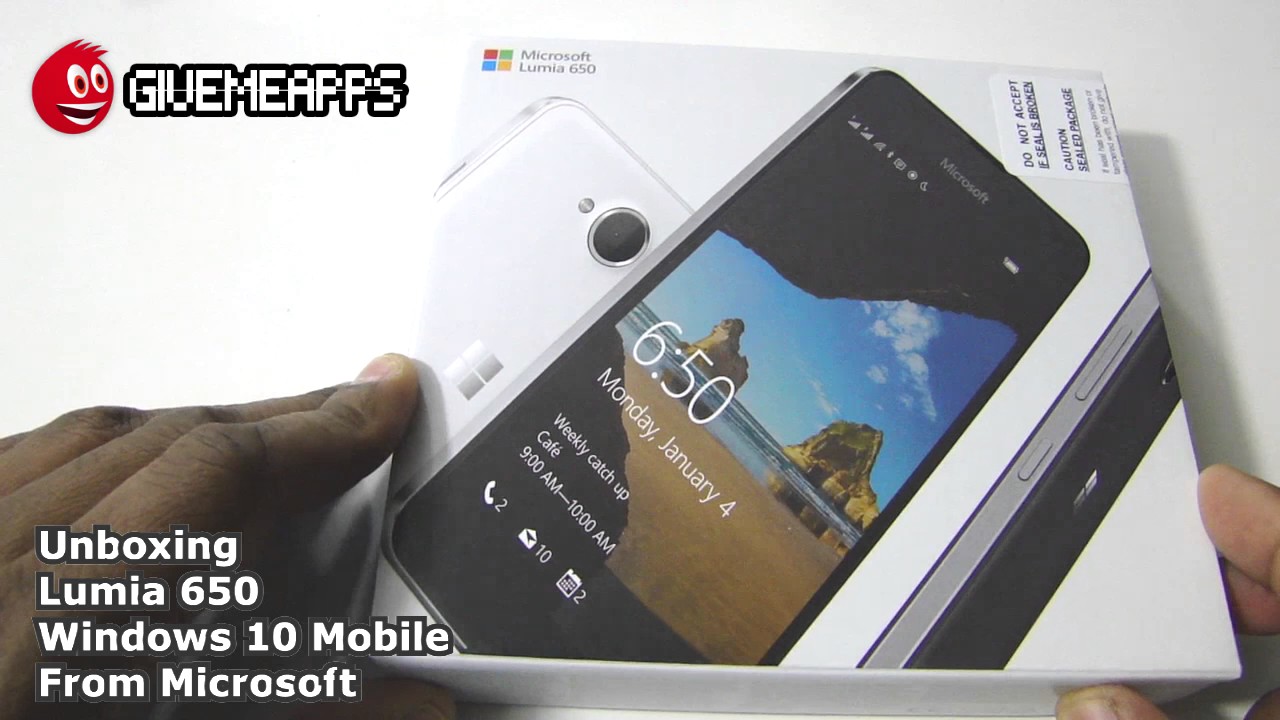 Microsoft Lumia 650 Unboxing | GiveMeApps