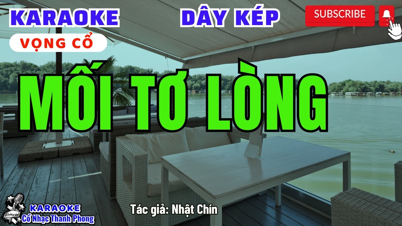 Karaoke vọng cổ MỐI TƠ LÒNG | Dây Kép | Mới dễ hát