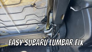 How to Repair Broken Car Lumbar Support for $1.50