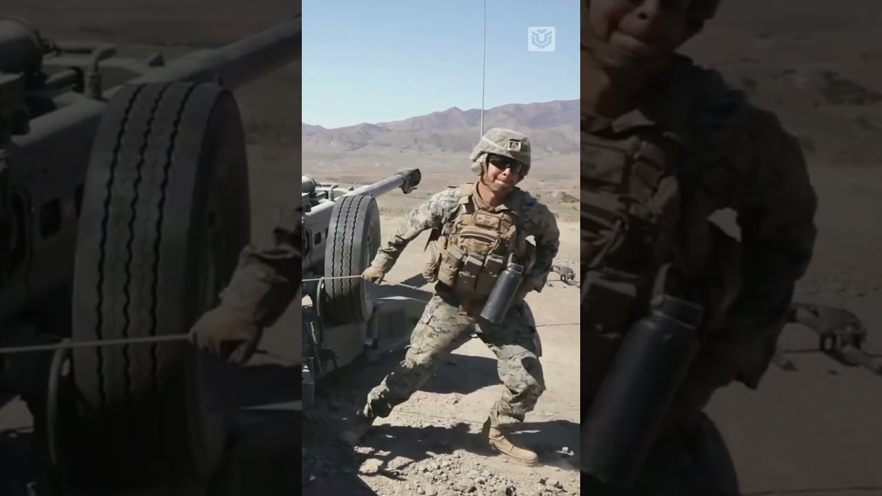 Why These Marines Fire Their Howitzer Like This