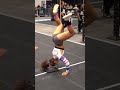 Angelina back on the Grid with high skill gymnastics
