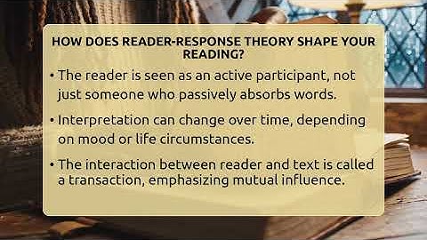 How Does Reader-Response Theory Shape Your Reading? - The Prose Path