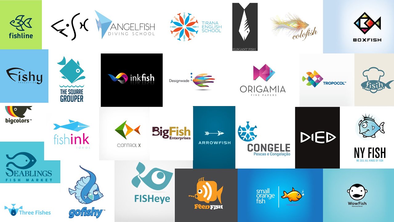 Fish Logo design inspiration  YouTube