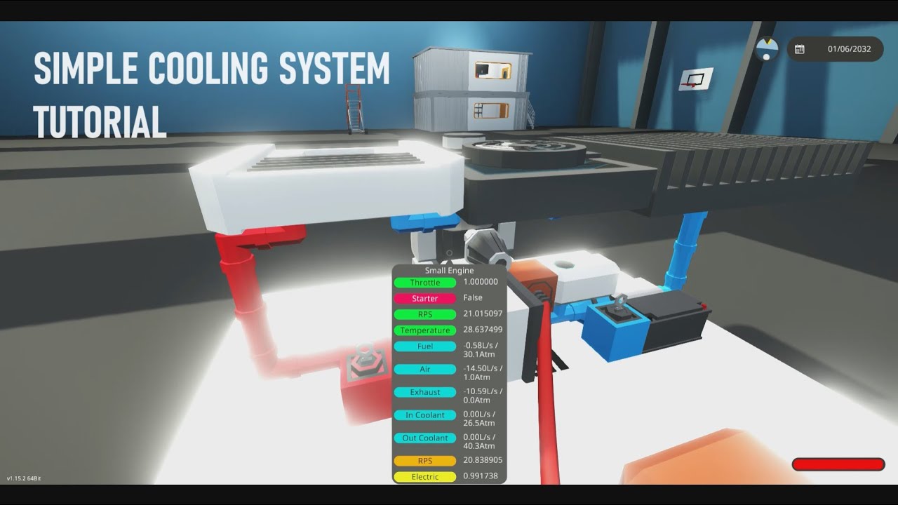 Simple Engine Cooling System Tutorial | Stormworks