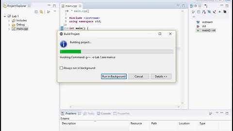 C++ Eclipse Compilation