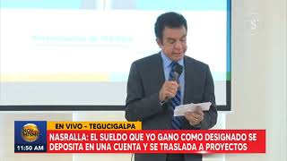 Salvador Nasralla revela lo que hace con el sueldo que gana como Designado Presidencial