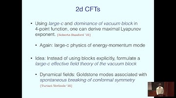 Quantum Chaos and Effective Field Theory - Felix Haehl