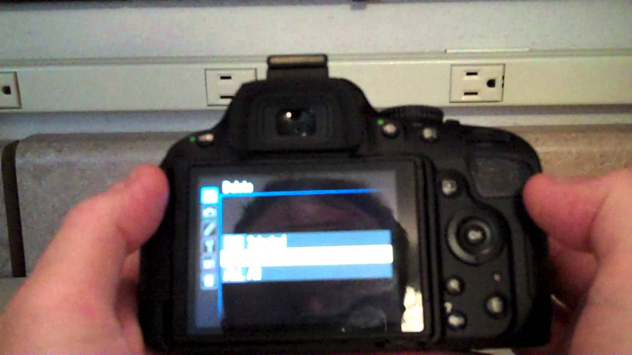 How to delete a photo on the Nikon DSLR D5100 camera