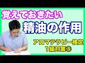【アロマテラピー検定１級対策③/15】精油がもたらすさまざまな作用