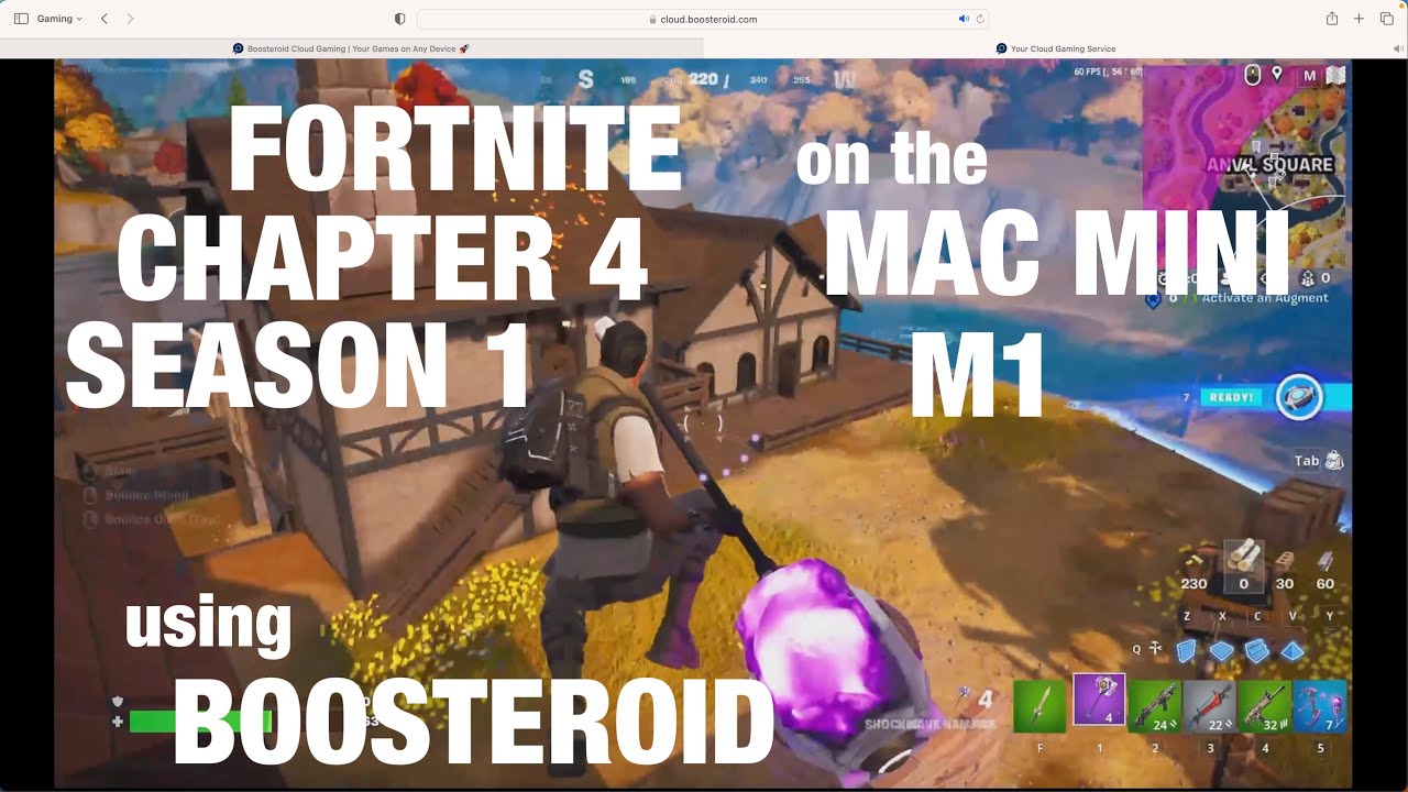 Fortnite on Mac Mini M1 Using Boosteroid 
