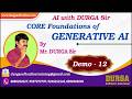 AI with DURGA Sir tutorials || Demo - 12 || by Mr. DURGA Sir On 23-01-2026 @7PM (IST)