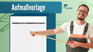 Aufmaßvorlagen für Bau und Handwerk – Effizient messen und dokumentieren | formilo.com