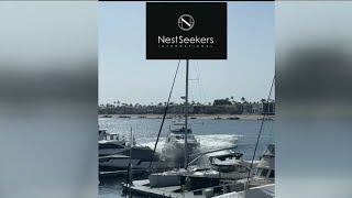 VIDEO: Stolen yacht crashes into boats, Newport Beach harbor
