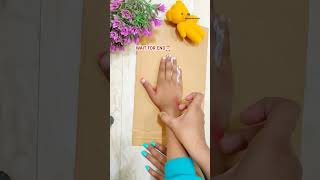 Santa Hand print Art💖🎅|Christmas Craft| #shorts #ytshorts #christmascrafts #trending #craft #viral