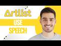 How To Use Speech To Speech Using Artlist AI (Full Guide)
