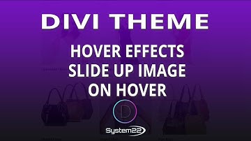 Divi Theme Hover Effects Slide Up Image On Hover 👍