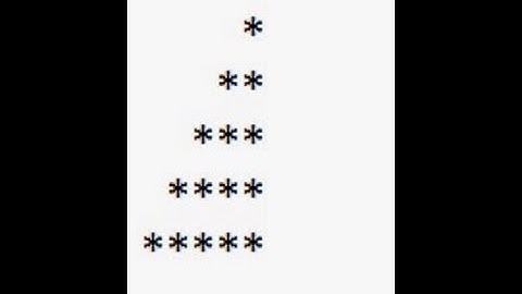 C Program To Display Half Pyramid Using * Example - 1