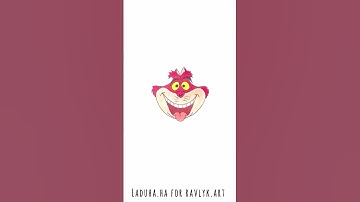 😺 Draw Cheshire Cat from Alice in Wonderland 🖌️ Sketch 🌙🔔#shorts #drawing #RavlykArt