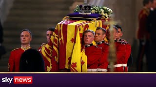 Queen’s coffin arrives in Westminster Hall