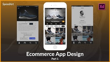Designing an ecommerce app in Adobe XD Part 1 (SpeedArt)