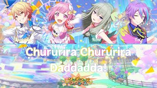 [FULL VER] Wonderlands×Showtime/Chururira Chururira Daddadda! - Color Coded Kan/Rom/Eng Lyrics プロセカ