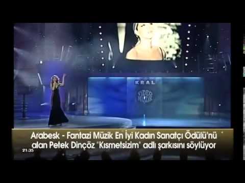 Petek Dincoz - Kismetsizim (Kral TV Music Awards, Best Arabesque - Fantasy Woman Artist)