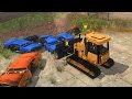 БУЛЬДОЗЕРОМ СНЕСЛИ ВСЕ МАШИНЫ НА СВАЛКЕ! - Demolish and Build Company 2017