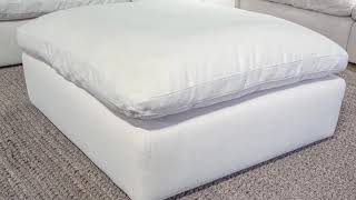Tanavi Linen Accent Ottoman from Signature Design by Ashley
