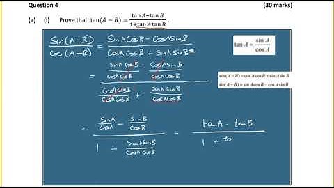 LEAVING CERTIFICATE HIGHER LEVEL 2022 MATHS PAPER 2 QUESTION 4 SOLUTIONS TRIGONOMETRY