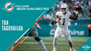 QB Tua Tagovailoa meets with the media after #LVvsMIA| Miami Dolphins